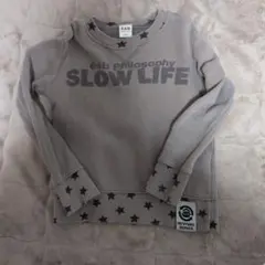 e.a.B 星柄 SLOW LIFE トレーナー 110