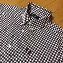 Fred Perry フレッドペリー ギンガムチェック 半袖シャツ XLのサムネイル