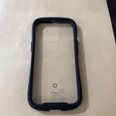 iFace iPhone13 ケース 黒Reflection 透明 クリアケース