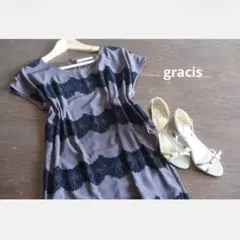 新品試着のみ gracis グラーシス M フォーマル ワンピース 結婚式のサムネイル