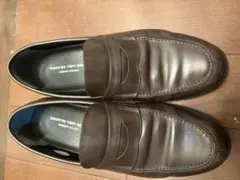united arrows ダークブラウン レザー ローファー
