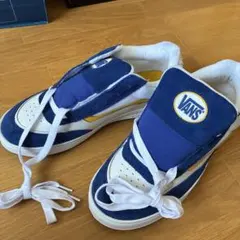 VANS ネイビー スニーカー スケートボード海外モデル バンズ スケボー
