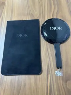 Dior ディオール ノベルティ ハンドミラー キルティングデザイン ケース付