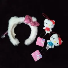 ♥HELLO KITTY♥USJ カチューシャ＆ぬいぐるみマスコット