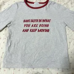LOWRYS FARM ロゴプリント 半袖Tシャツ グレーのサムネイル