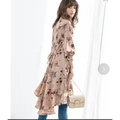 fifth 花柄 フラワーフィッシュテールシャツワンピース