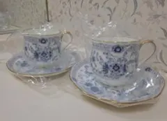 新品　未使用　ナルミ　ミラノ　カップ&ソーサー　２客　narumi mirano