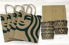 スターバックス ショップ袋4枚カップホルダー４個スリーブ６個セット