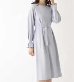 極美品✨インデックス ライトシルケットツイルタックワンピース　M