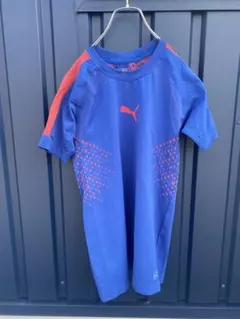 【PUMA】トレーニングTシャツ ブルー　Mサイズ