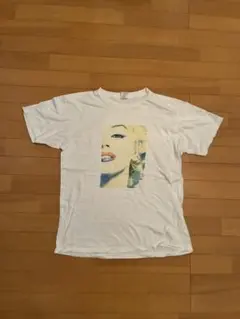 マリリンモンロー フォトプリント Tシャツ ホワイト
