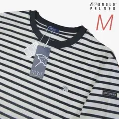 新品 アーノルドパーマー ボーダー 半袖 Tシャツ ホワイト Mサイズのサムネイル