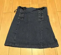 INGNIイング☆デニムレースアップスカートM☆