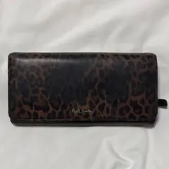 Paul Smith 長財布 レオパード柄xブラック