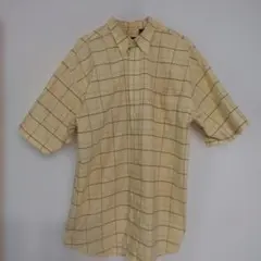 VAN HEUSEN 半袖チェックシャツ LTサイズ