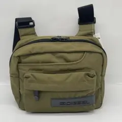 BN6196●DIESEL ショルダーバッグ カーキ系 ナイロン