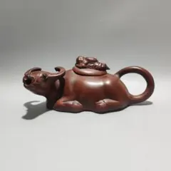 牛壺  中国宜興紫砂壺・紫泥急須・茶壺・茶道具