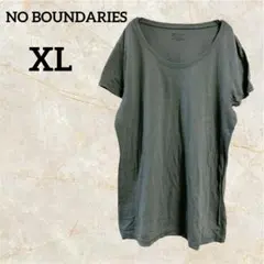 NO BOUNDARIES グリーン カジュアル Tシャツ 【XL】