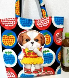 可愛いりんごが沢山あんこちゃんトート　♡　コヤンイサムチョン　ハンドメイド