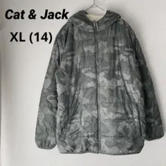Cat & Jack 【XL】迷彩柄フード付きジャケット フルジップ ボア