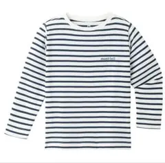 美品 モンベル montbell Tシャツ ボーダー 120 ウィックロン UV