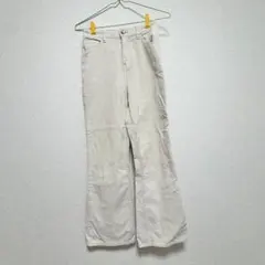 コーデュロイ セミフレアパンツ