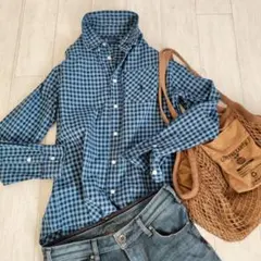 るる様専用❤Ralph Lauren 青‪✕‬ネイビーチェック ボーイズサイズ