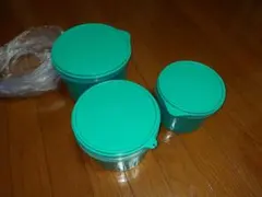 タッパーウェア　丸型3個セット