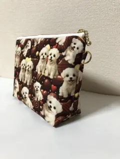 20cmポーチ　マチあり　マルチーズ 柴犬 20cmファスナーポーチ 小 マチあり - メルカリ