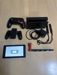 Nintendo Switch本体 (Joy-Con無し)+ ドック 社外付属品