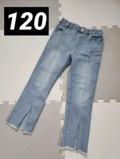 女の子 デニム パンツ フレア 120