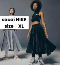 sacai×NIKE サカイ ナイキ プリーツスリットスカート sacai×NIKE サカイ ナイキ プリーツスリットスカート - メルカリ