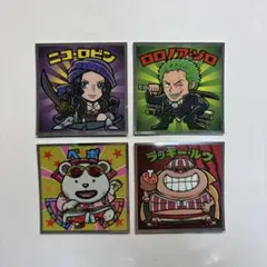 ワンピースマンチョコRED シール 4枚セット