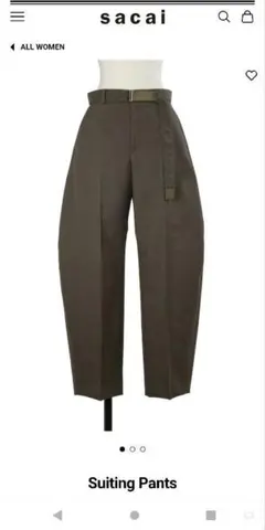 期間限定値下げ中】sacai 26ss Suiting Pants - メルカリ