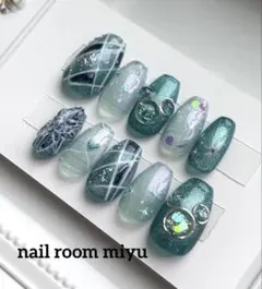 オーダー可能】スパークリングジュビリーネイルチップ 14個セット