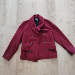 ピーコート　メンズ ワインレッド　M