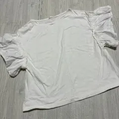 フリルスリーブ 半袖Tシャツ ホワイトのサムネイル