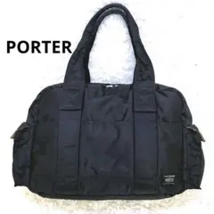 極美品！PORTER ダッフルバック Lサイズ 大容量 黒 - メルカリ