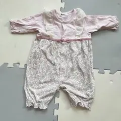 baby フリル 花柄 ロンパース カバーオール ピンクのサムネイル