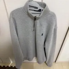 ポロ・ラルフ・ローレン ジップアップスウェット グレー