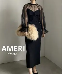 【極美品】 AMERI MANY WAY AIRY VEIL DRESS