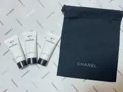 CHANEL N°1 de CHANEL クリーム 3本　巾着付き