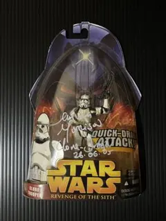 スターウォーズ フィギュア クローントゥルーパー テムエラモリソン氏 直筆サイン
