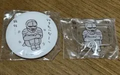 鎧さん 2点セットバッチ、アクリルスタンドちいかわ観光 アクスタ新品