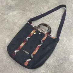 極美品✨ブルーレーベルクレストブリッジ　デニム　トートバッグ　リバーシブル 極美品✨ブルーレーベルクレストブリッジ デニム トートバッグ