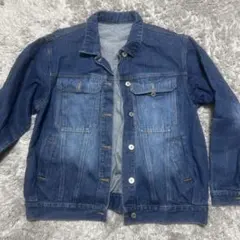 濃い青 デニムジャケット