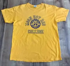 MOONEYES ムーンアイズ ホットロッドカレッジTシャツ イエロー Lのサムネイル
