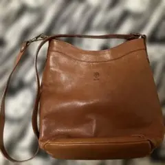 CI-VA チーバ　レザーショルダーバッグ キャメル