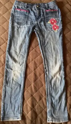 クレイジー8 ダメージデニム　8T 10部丈