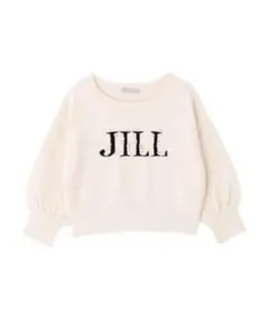 JILL BY JILLSTUART♡ 七分袖ロゴジャガードビジューニット